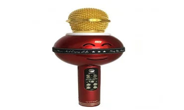 Караоке - микрофон WSTER 878 microSD FM радио Красный