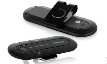 Автомобильный беспроводной динамик-громкоговоритель Bluetooth Hands Free kit HB 505 Черный