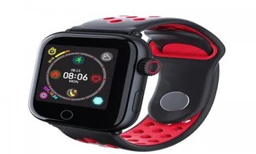 Купить Смарт-часы c пульсометром Z7 Fit Black red (черный ободок)