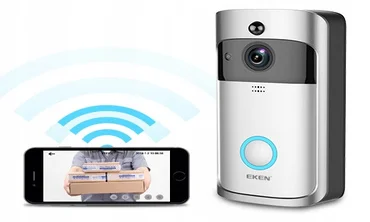 Видео домофон Eken V5 Wi-Fi Smart Doorbell Серый 