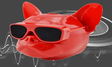 Купить Беспроводная колонка Bluetooth S3 голова собаки Красная