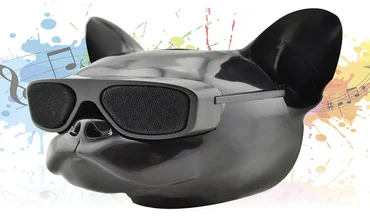 Беспроводная колонка Bluetooth S3 голова собаки Черная 